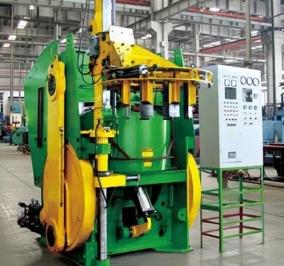 Presse de vulcanisation mécanique pour pneus génie civil (moule unique)