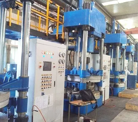 Machine de fabrication de ressorts pneumatiques ferroviaires