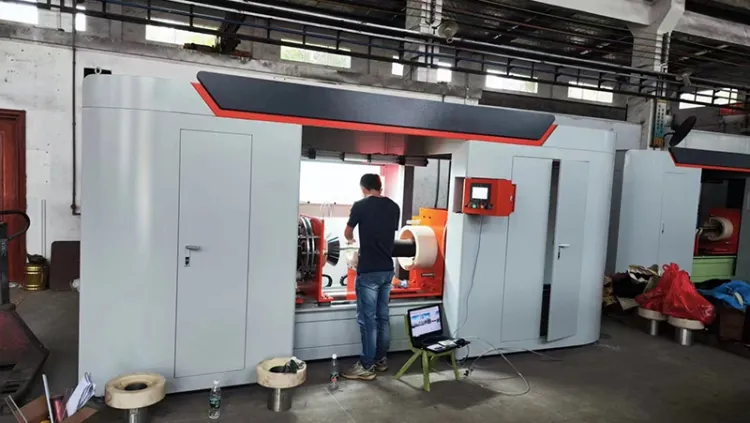Machine de retournement (haut/bas) de ressorts pneumatiques