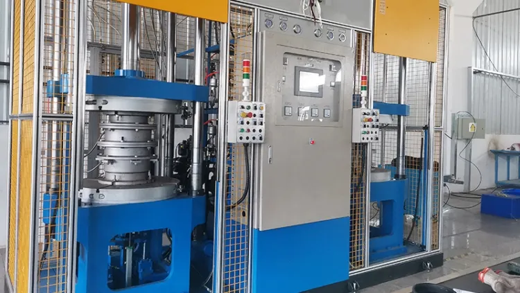 Presse de vulcanisation de ressorts pneumatiques