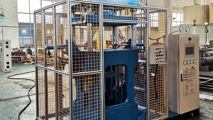 Presse de sertissage de ressorts pneumatiques